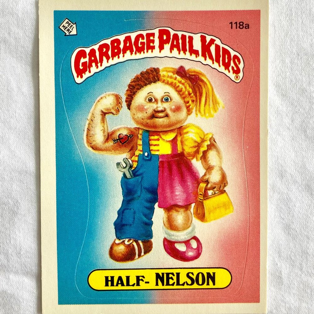 Garbage Pail Kids Card 1986 Topps - 118a Half-Nelson (2 available)